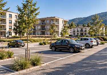 Parking — Architectural visualisation · Development concept