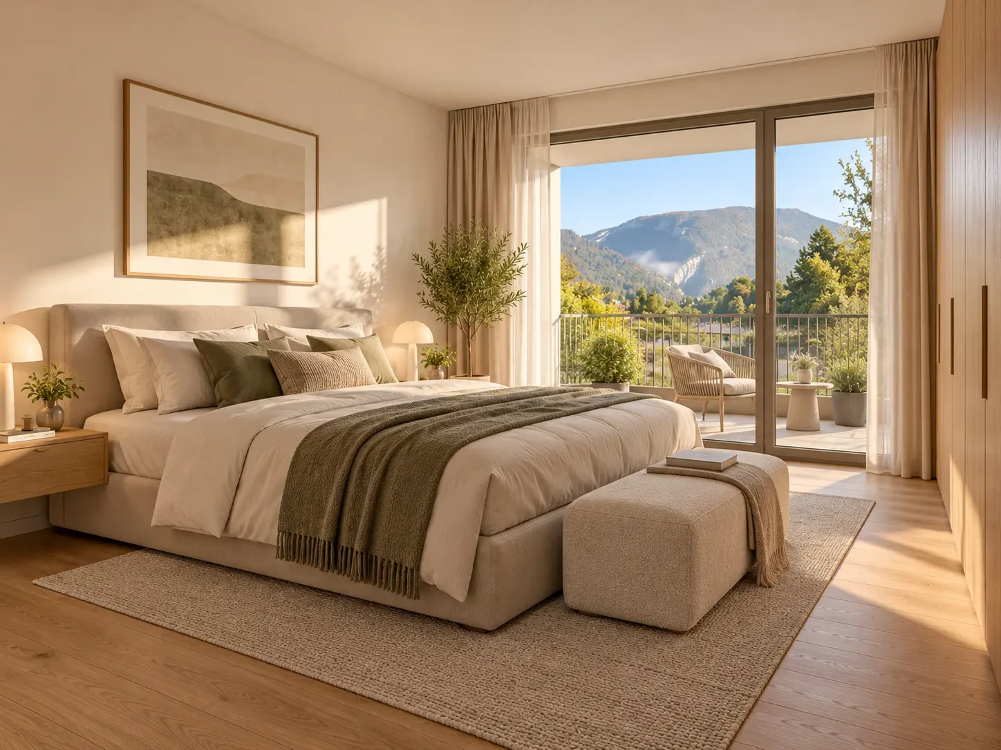 Bedroom — Interior visualisations — not photographs of completed homes.