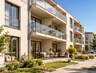 Residential facades — Architectural visualisation · Development concept
