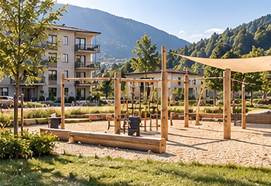 Playground — Architectural visualisation · Development concept